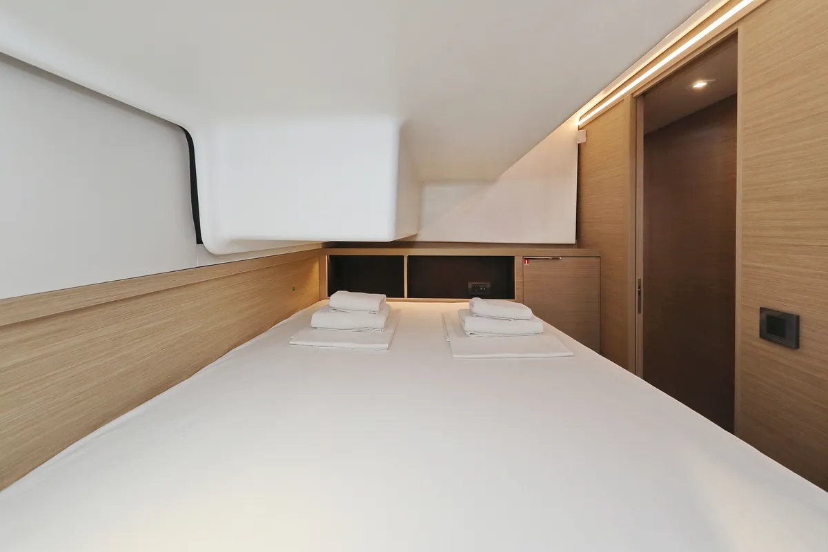 Cabin on Hattori Hanzō, a Lagoon 51 catamaran at Općina Sukošan, Croatia