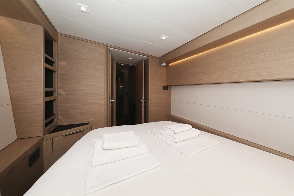 Cabin on Hattori Hanzō, a Lagoon 51 catamaran at Općina Sukošan, Croatia