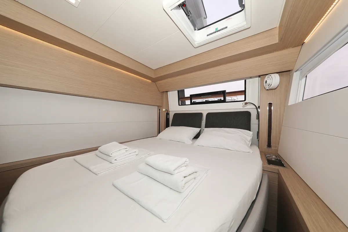 Cabin on Hattori Hanzō, a Lagoon 51 catamaran at Općina Sukošan, Croatia
