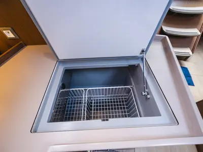 Galley of Elma Built 2022, a Beneteau Oceanis 40.1 sailboat at Municipal Unit of Lefkada, Greece