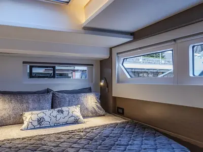 Cabin on Sunsail 465 Premium Plus, a Leopard 46 catamaran at Municipal Unit of Lefkada, Greece