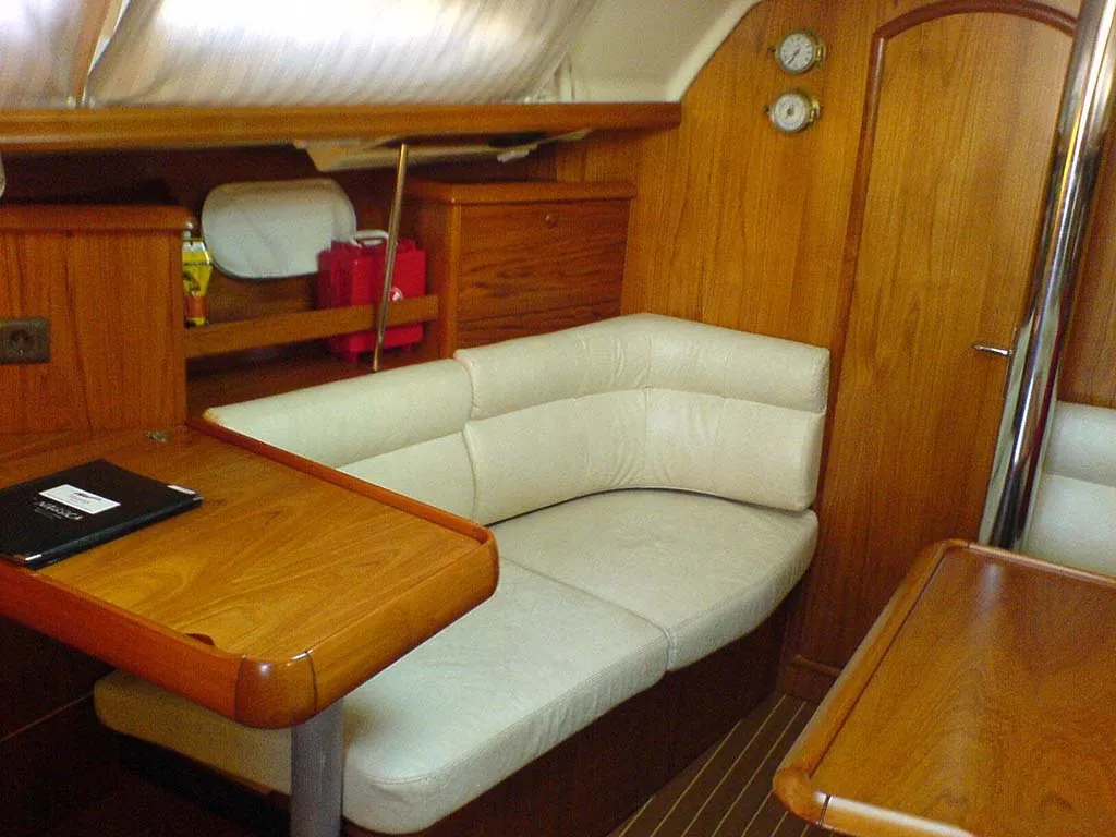 Salon of ALKI, a Jeanneau Sun Odyssey 37 sailboat at Municipal Unit of Lefkada, Greece