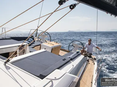 Deck of Marny, a Beneteau Oceanis 51.1 sailboat at Općina Rogoznica, Croatia