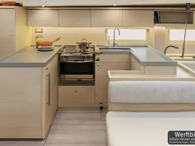 Galley of Marny, a Beneteau Oceanis 51.1 sailboat at Općina Rogoznica, Croatia