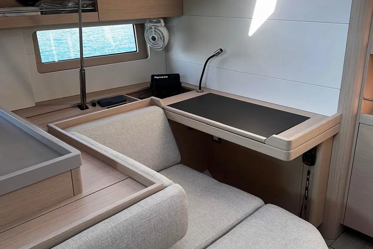 Salon of Marny, a Beneteau Oceanis 51.1 sailboat at Rogoznica, Croatia