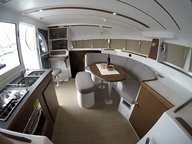 Galley of Maya, a Lagoon 380 catamaran at Grad Šibenik, Croatia