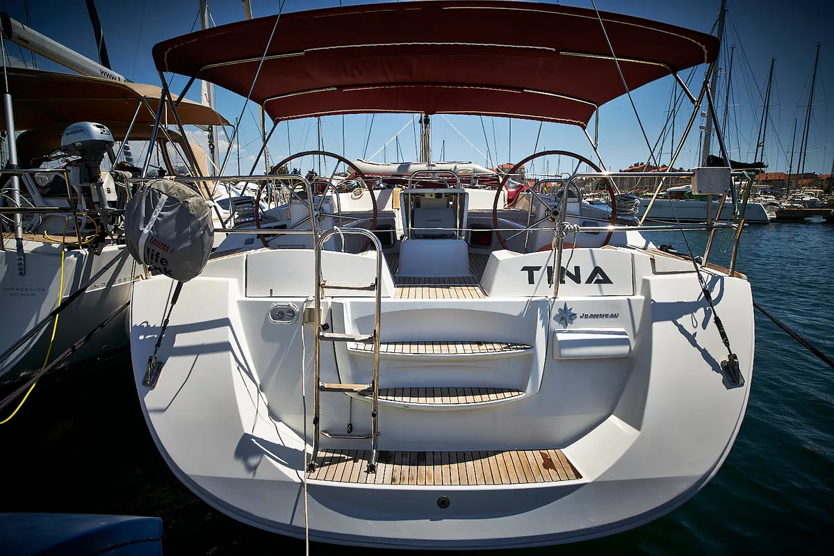 Tina, a Jeanneau 53 - 5 + 1 cab. sailboat at Biograd na Moru, Croatia