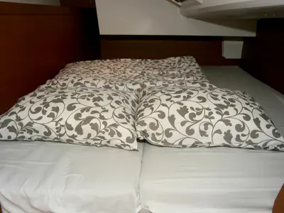 Cabin on Marie, a Jeanneau Sun Odyssey 349 sailboat at Grad Pula, Croatia