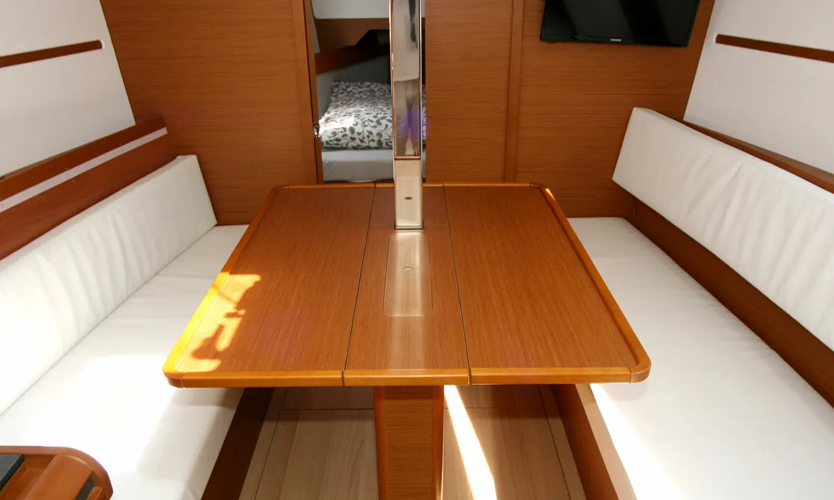 Salon of Marie, a Jeanneau Sun Odyssey 349 sailboat at Grad Pula, Croatia