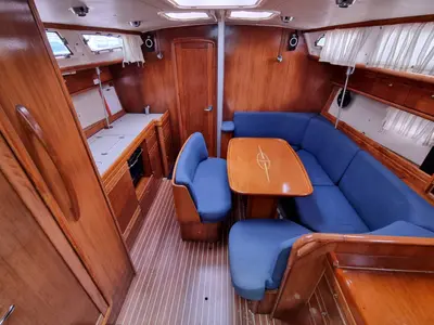 Salon of Inspiration, a Bavaria 40 Cruiser sailboat at Mai Khao, Thailand