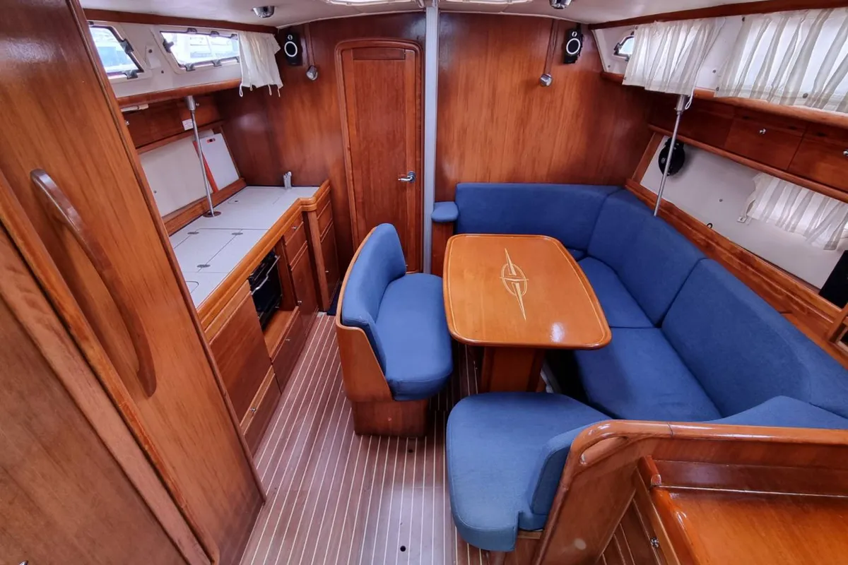 Salon of Inspiration, a Bavaria 40 Cruiser sailboat at Mai Khao, Thailand