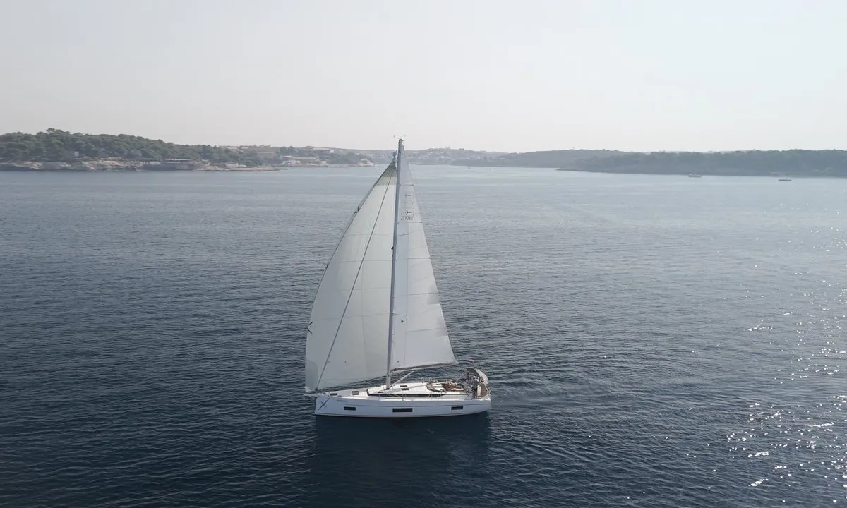 Exterior view of Aria, a Bavaria C45 Style sailboat at Pula, Croatia