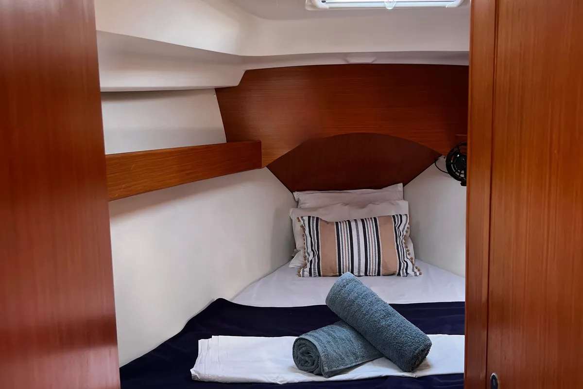 Cabin on ROUALEYN, a Beneteau Oceanis 43 sailboat at Municipal Unit of Ellomenos, Greece