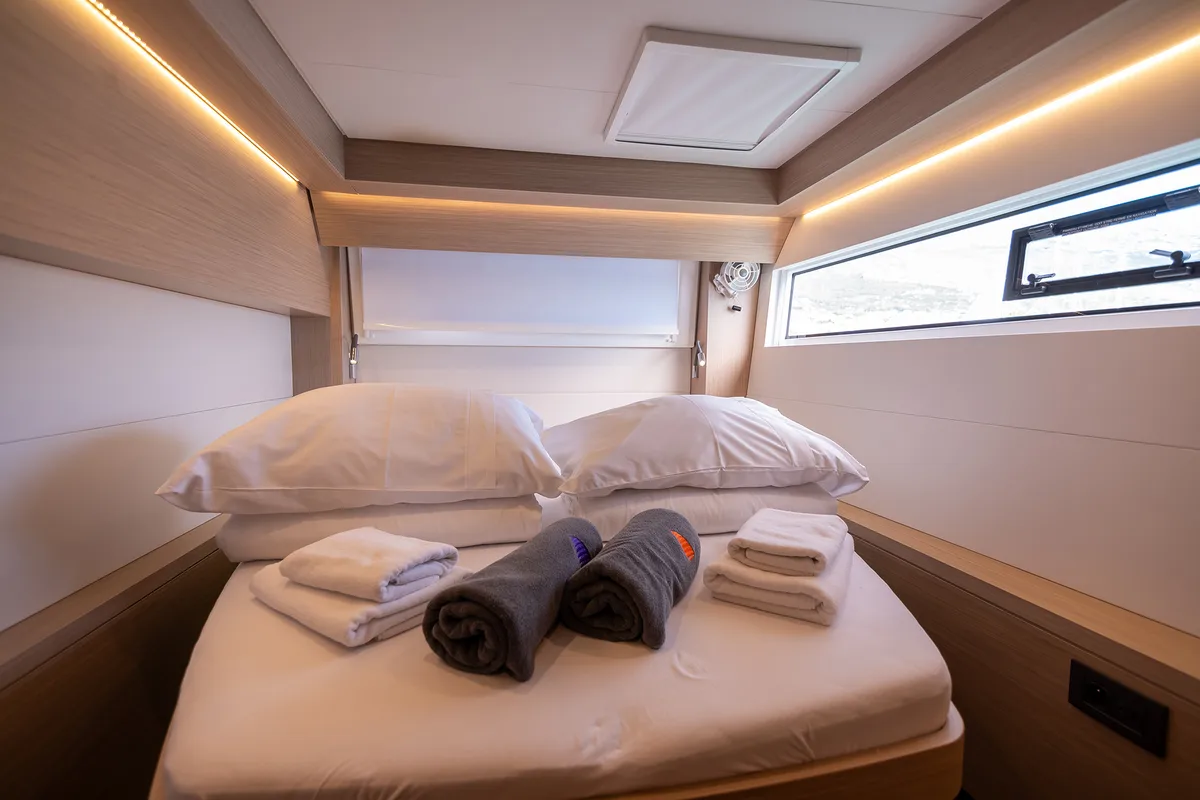 Cabin on Lavina, a Lagoon 51 catamaran at Grad Kaštela, Croatia
