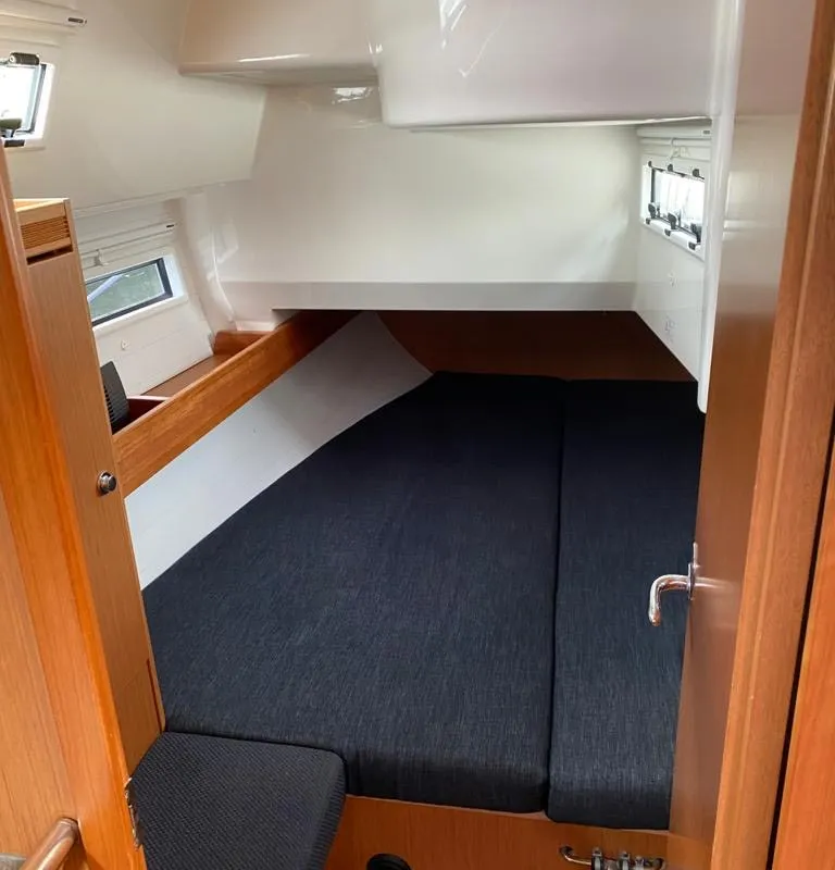 Cabin on Bluesbreaker, a Bavaria Cruiser 36 sailboat at Lelystad, Netherlands
