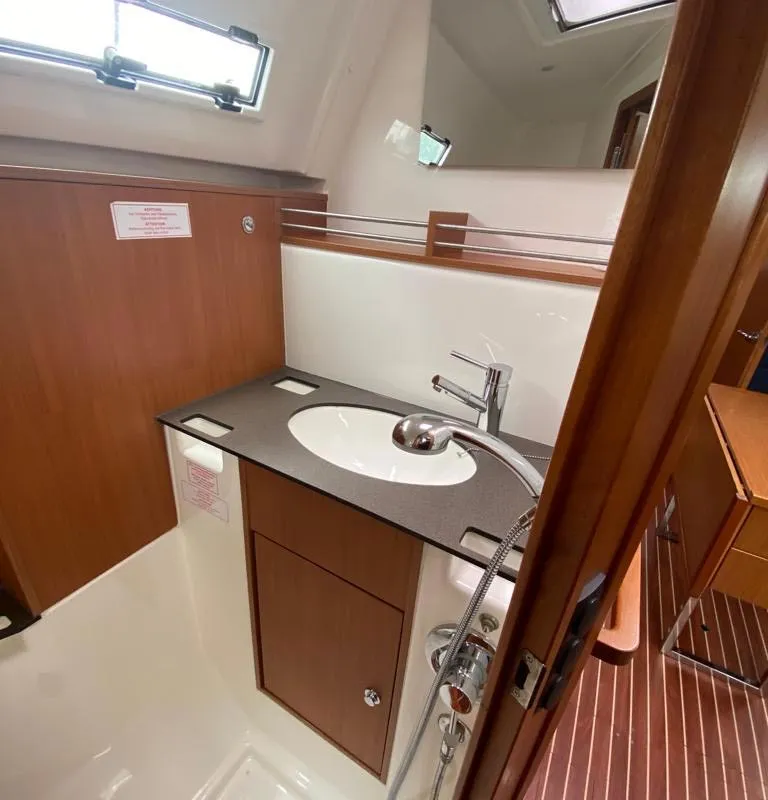 Head on Bluesbreaker, a Bavaria Cruiser 36 sailboat at Lelystad, Netherlands