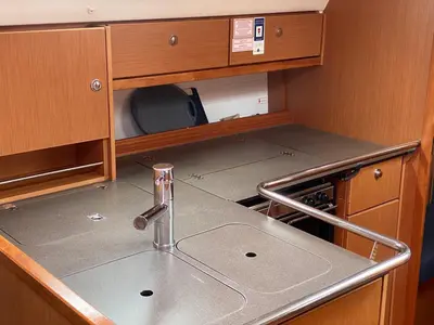 Galley of Bluesbreaker, a Bavaria Cruiser 36 sailboat at Lelystad, Netherlands