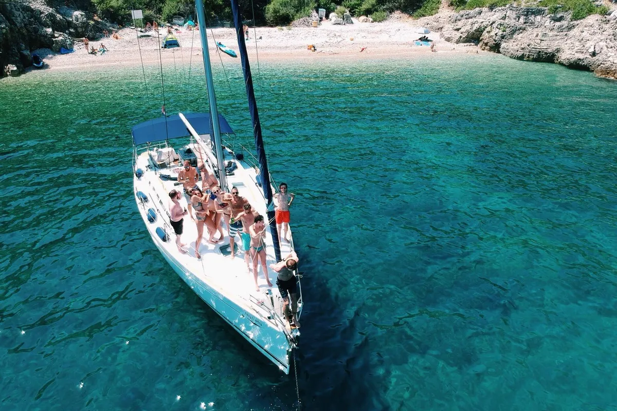 Exterior view of My Lady, a Jeanneau Sun Odyssey 45 sailboat at Grad Rijeka, Croatia