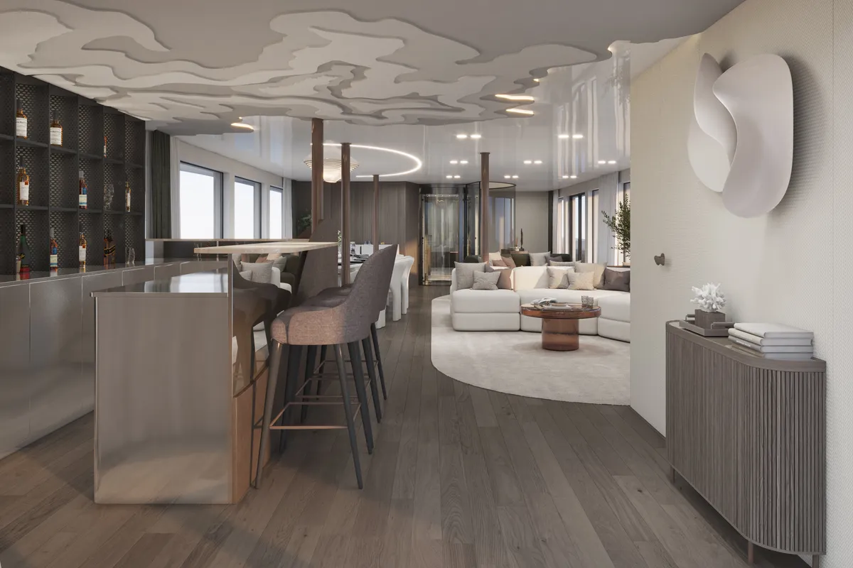 Salon of Bello, a Gulet Luxury Motor Yacht motor yacht at Split, Croatia