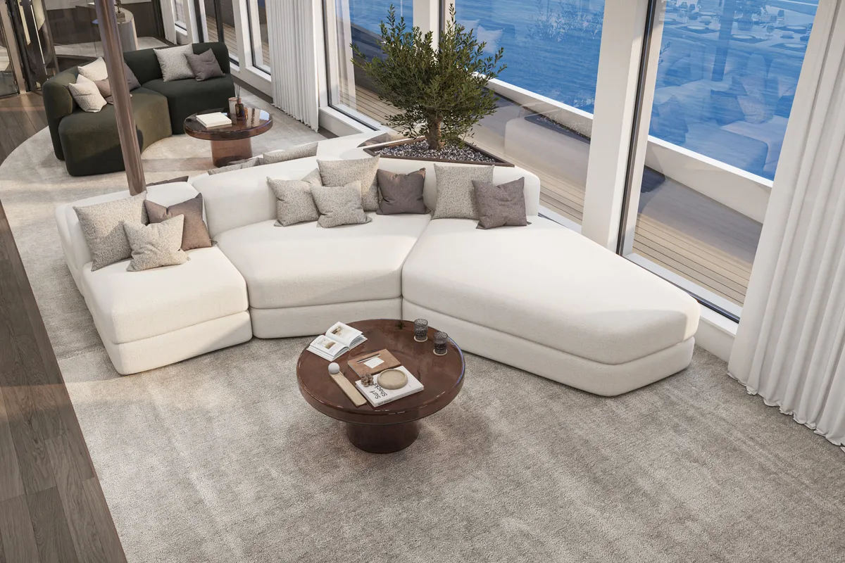 Salon of Bello, a Gulet Luxury Motor Yacht motor yacht at Split, Croatia