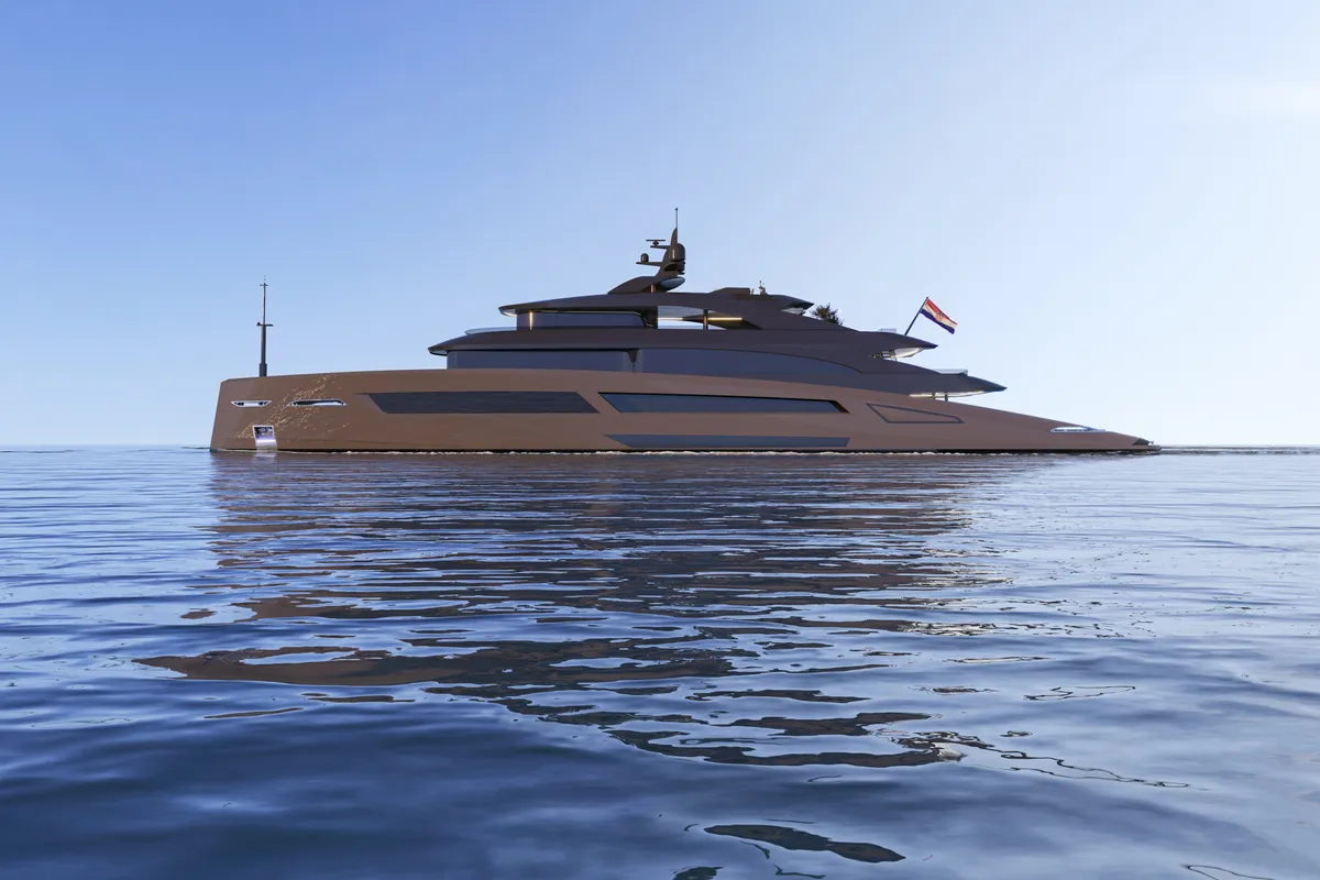 Exterior view of Bello, a Gulet Luxury Motor Yacht motor yacht at Split, Croatia