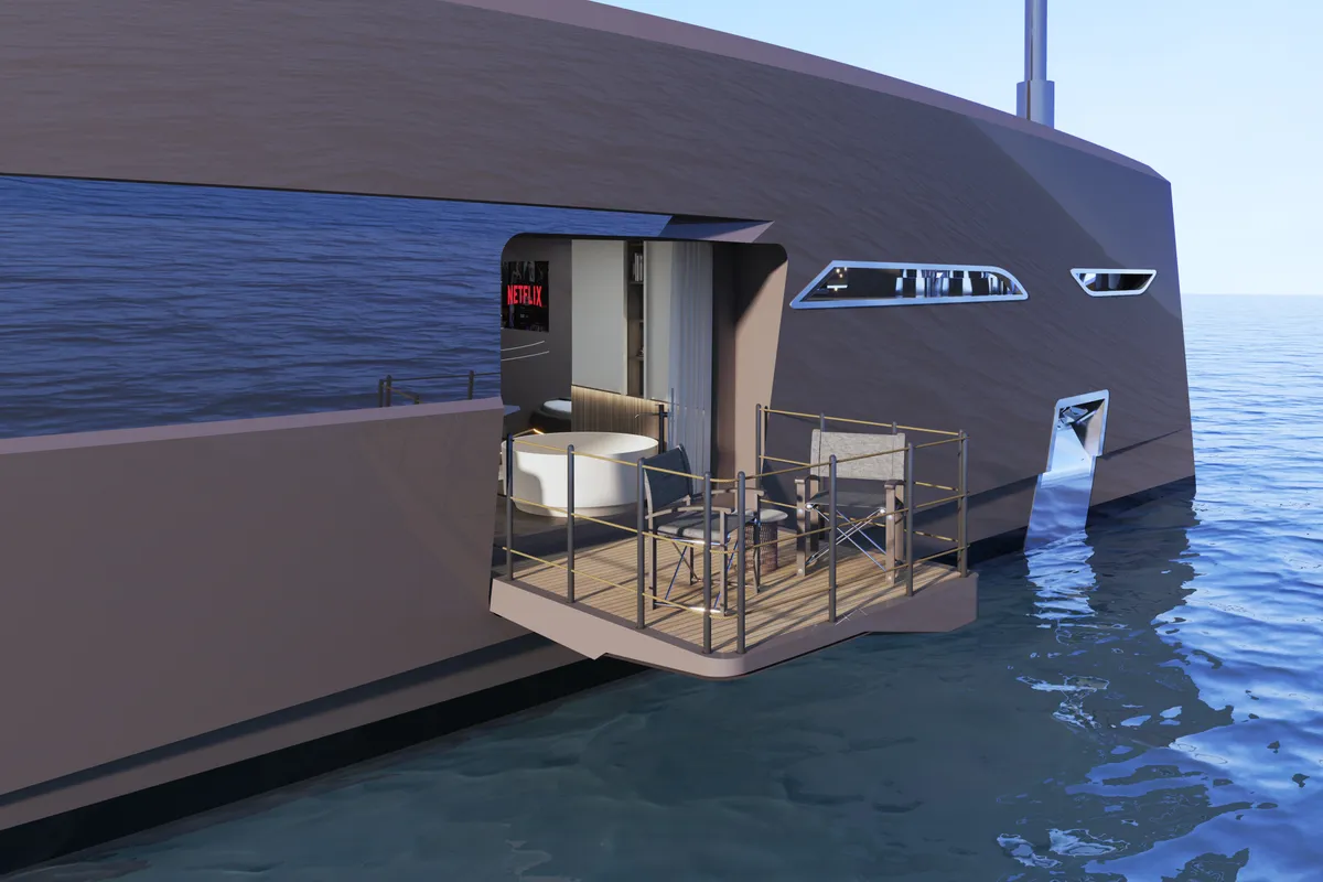 Exterior view of Bello, a Gulet Luxury Motor Yacht motor yacht at Split, Croatia