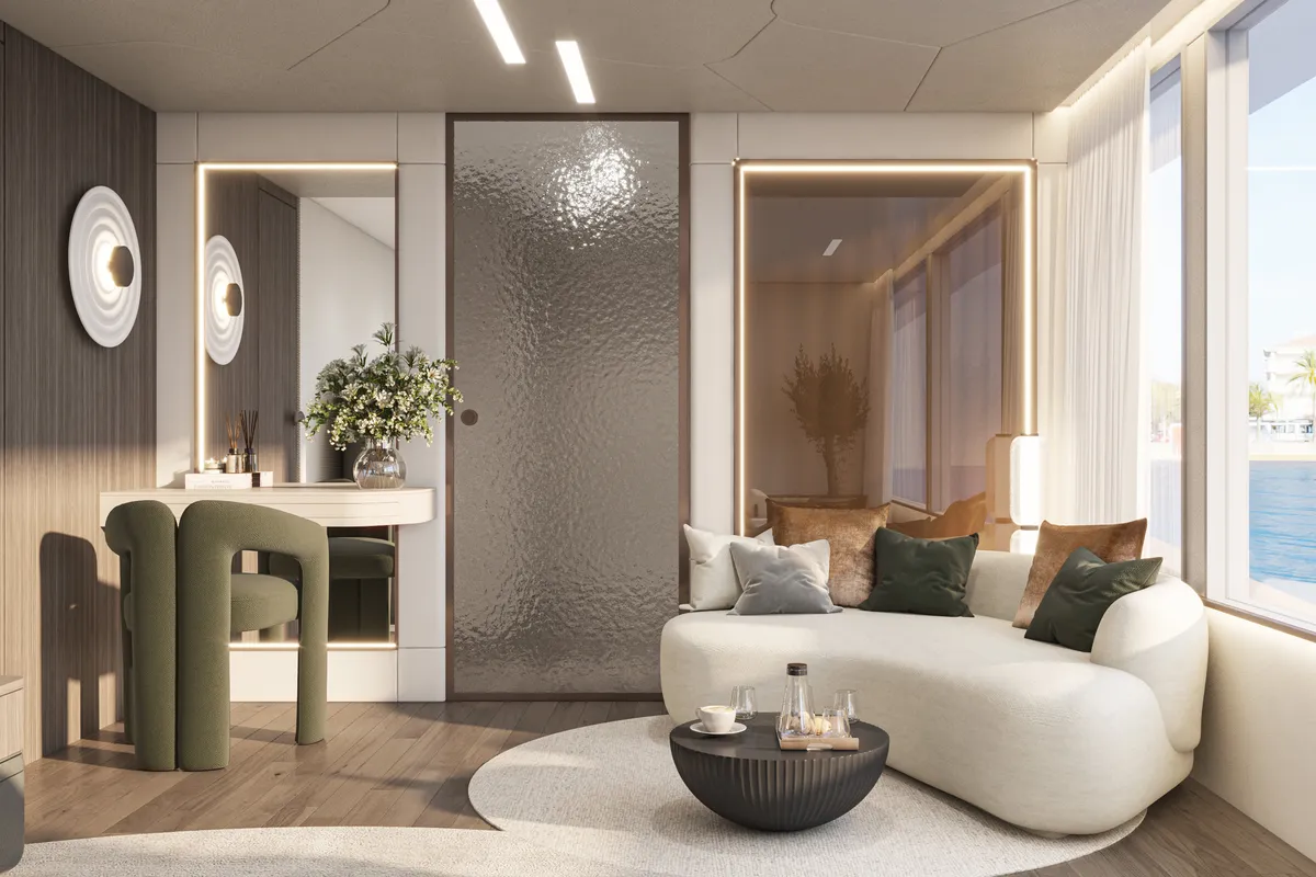 Salon of Bello, a Gulet Luxury Motor Yacht motor yacht at Split, Croatia