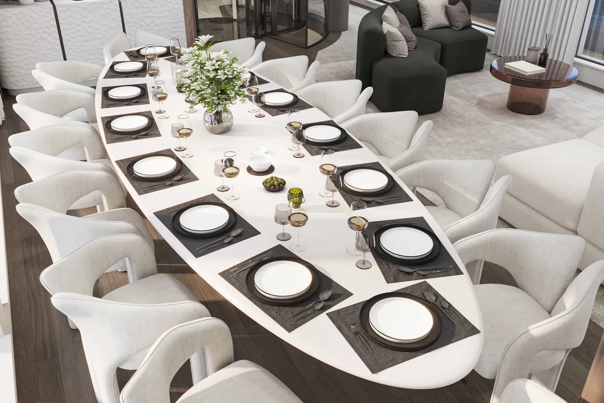 Salon of Bello, a Gulet Luxury Motor Yacht motor yacht at Split, Croatia