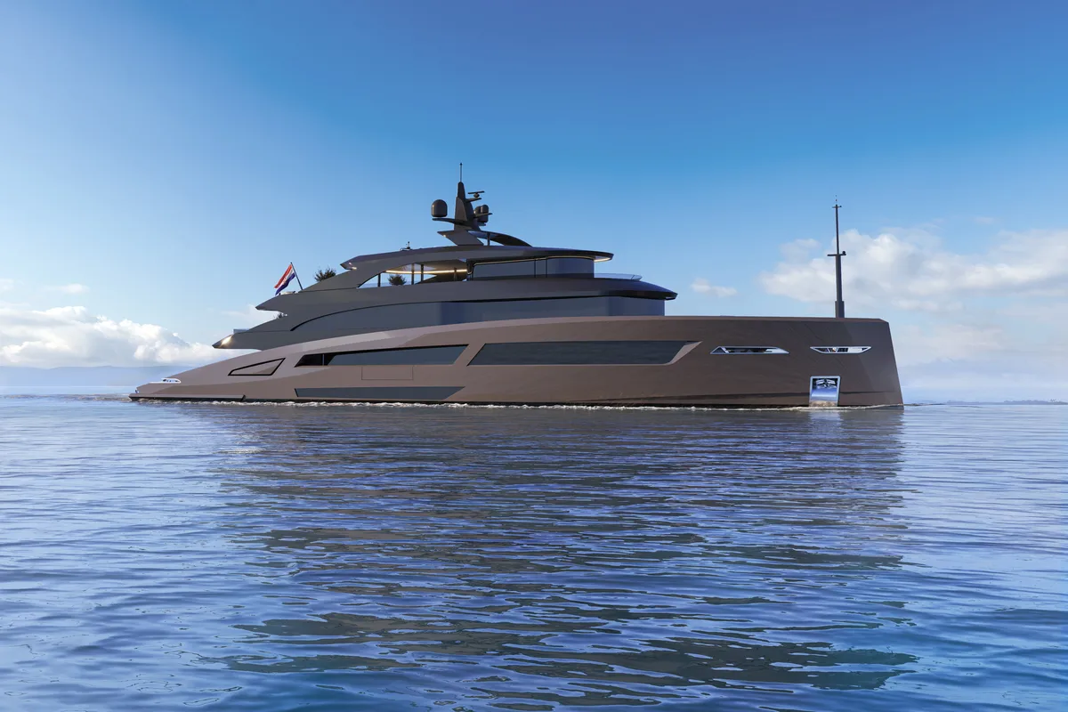 Exterior view of Bello, a Gulet Luxury Motor Yacht motor yacht at Split, Croatia