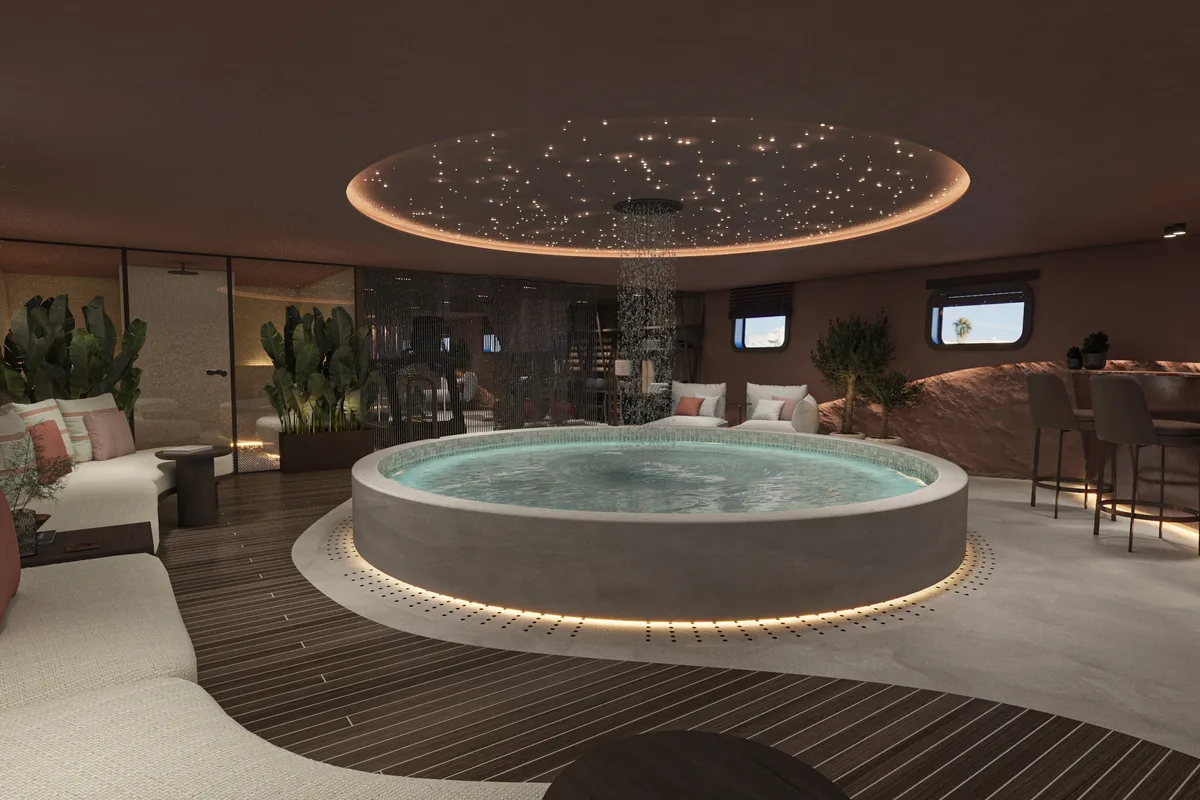 Salon of Bello, a Gulet Luxury Motor Yacht motor yacht at Split, Croatia