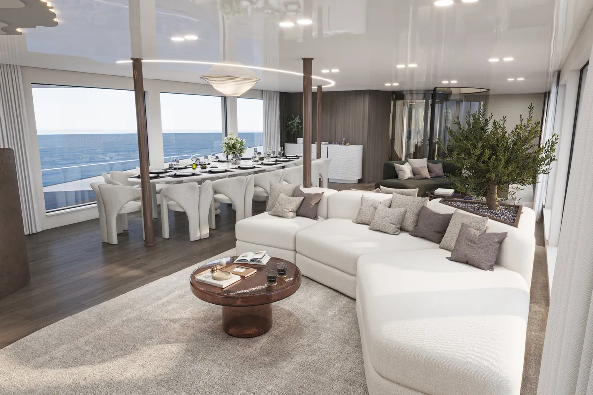 Salon of Bello, a Gulet Luxury Motor Yacht motor yacht at Split, Croatia