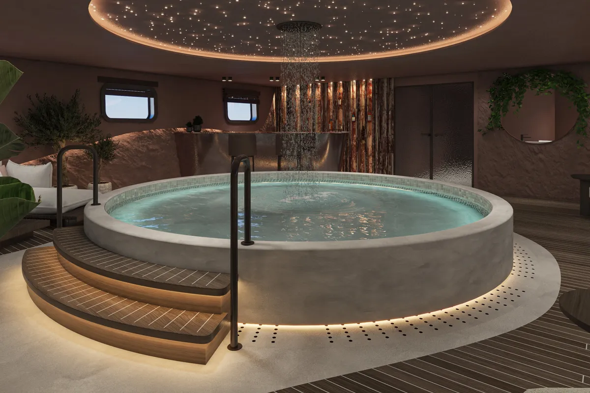 Salon of Bello, a Gulet Luxury Motor Yacht motor yacht at Split, Croatia