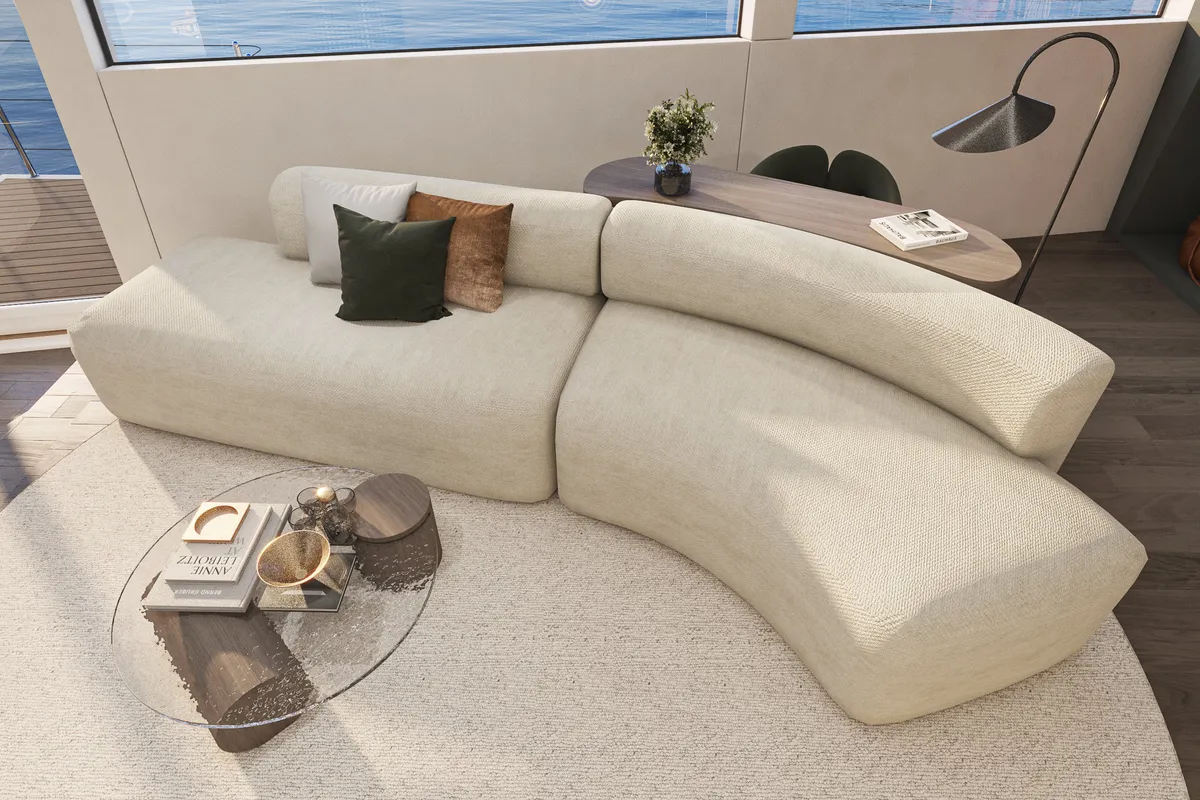 Salon of Bello, a Gulet Luxury Motor Yacht motor yacht at Split, Croatia