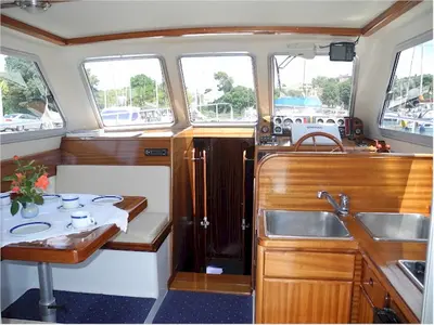 Salon of Kornati, a SAS - Vektor Adria 1002 motorboat at Zadar, Croatia