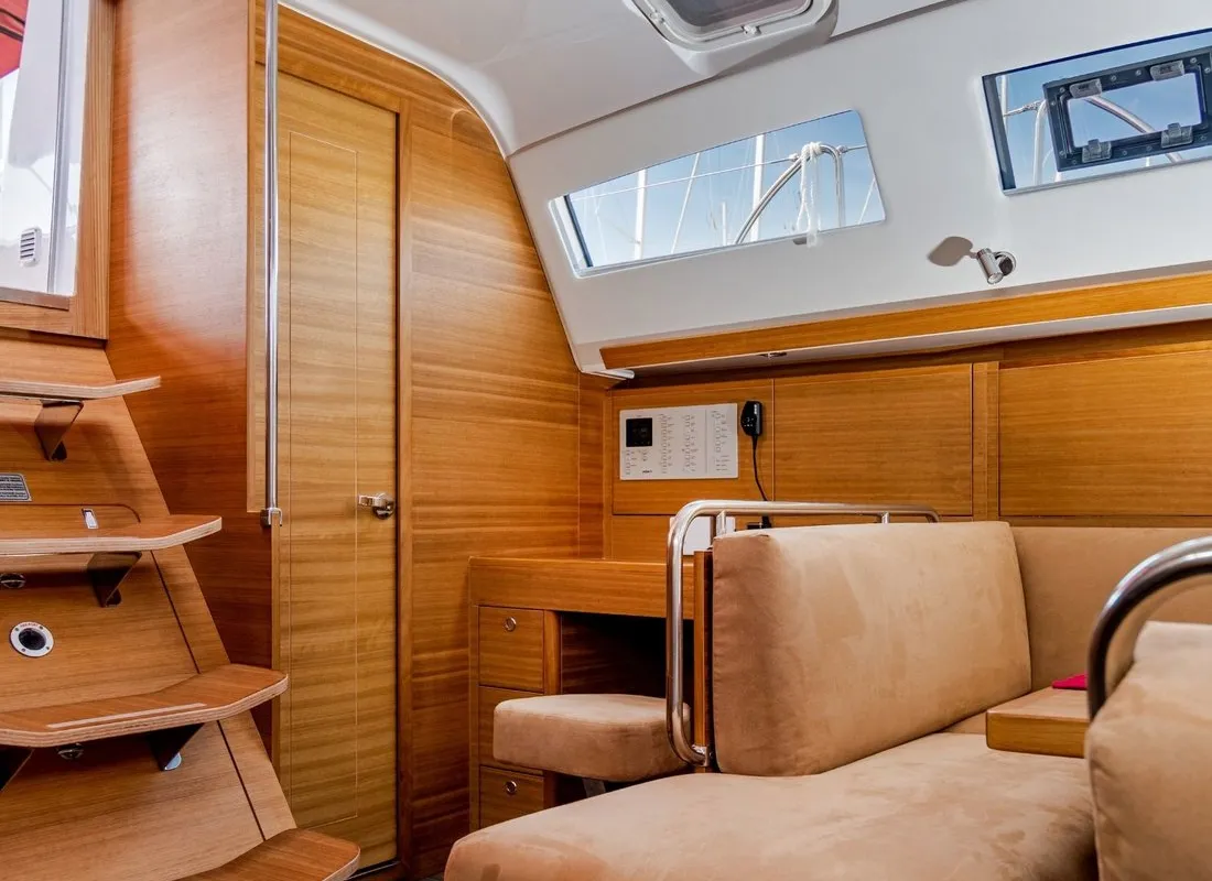 Salon of Sax III, a Elan Impression 45.1 sailboat at Kaštela, Croatia