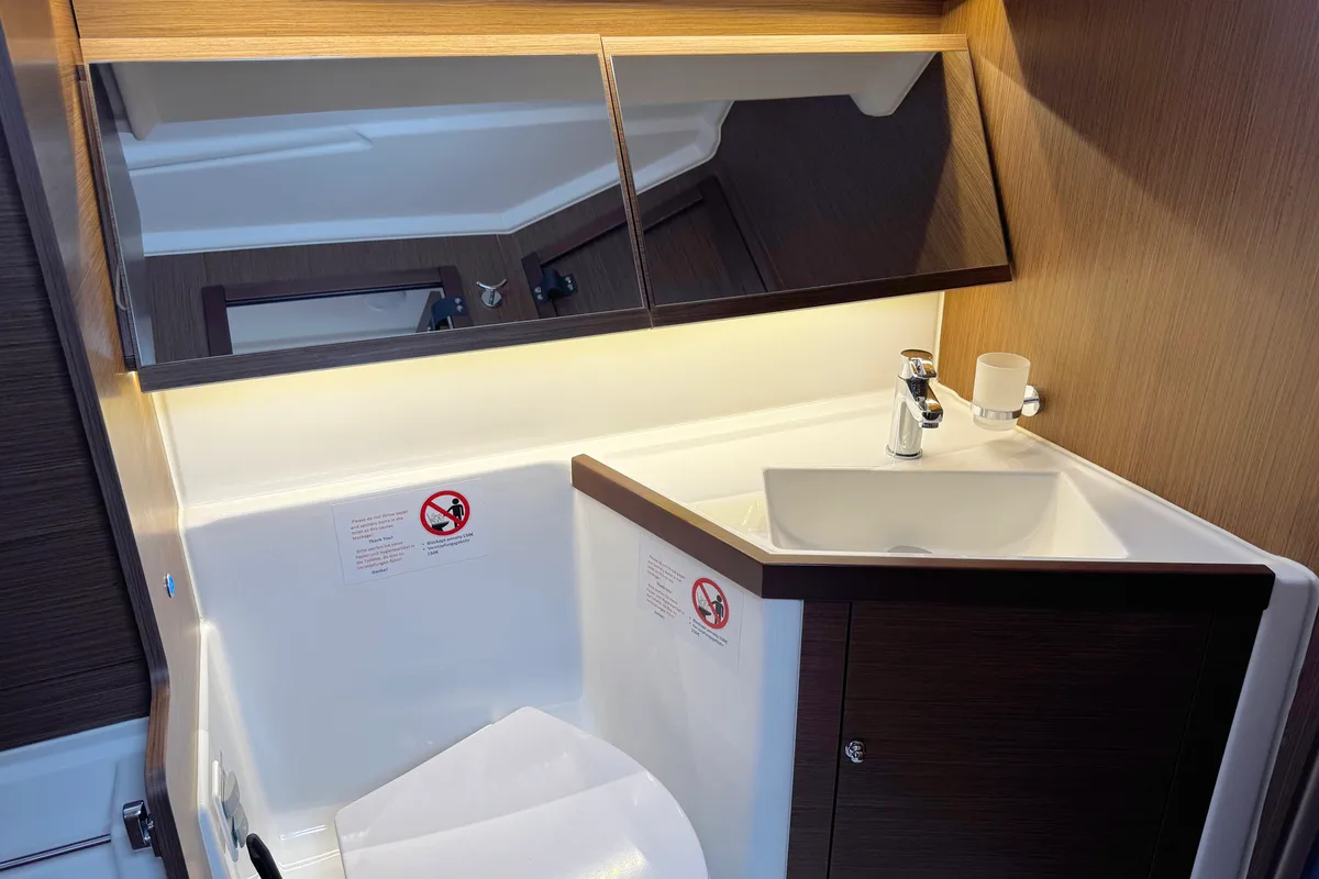 Head on Magic, a Beneteau Oceanis 40.1 sailboat at Grad Biograd na Moru, Croatia