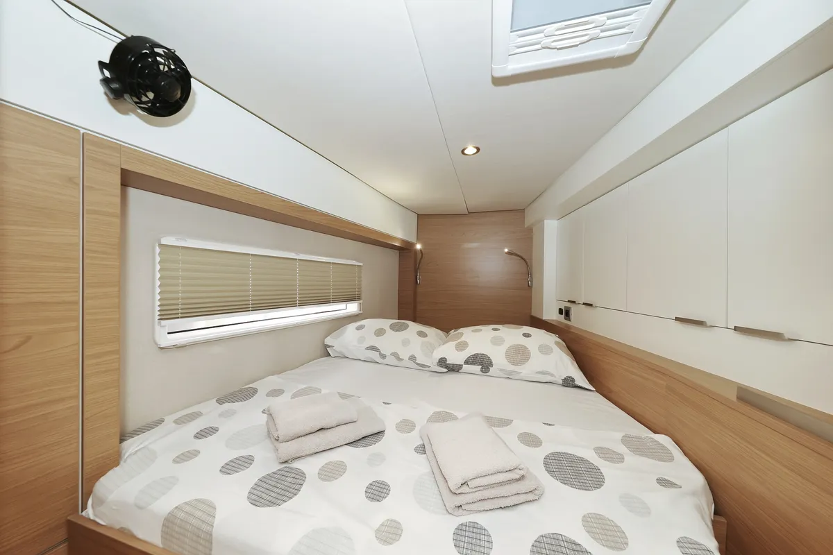 Cabin on Au Soleil, a Bali 4.2 catamaran at Grad Kaštela, Croatia