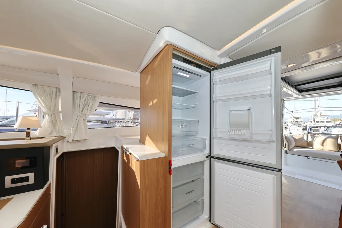 Galley of Au Soleil, a Bali 4.2 catamaran at Grad Kaštela, Croatia