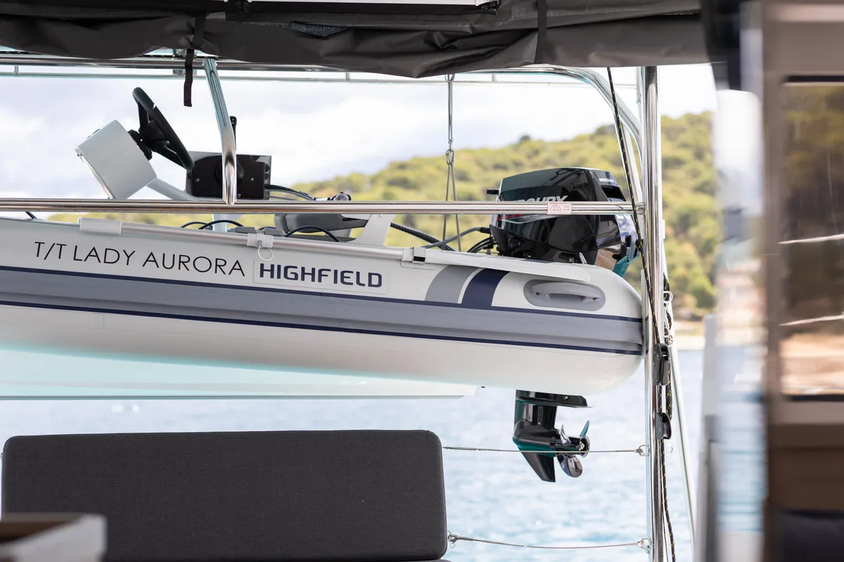 Lady Aurora, a Lagoon 42 catamaran at Općina Rogoznica, Croatia
