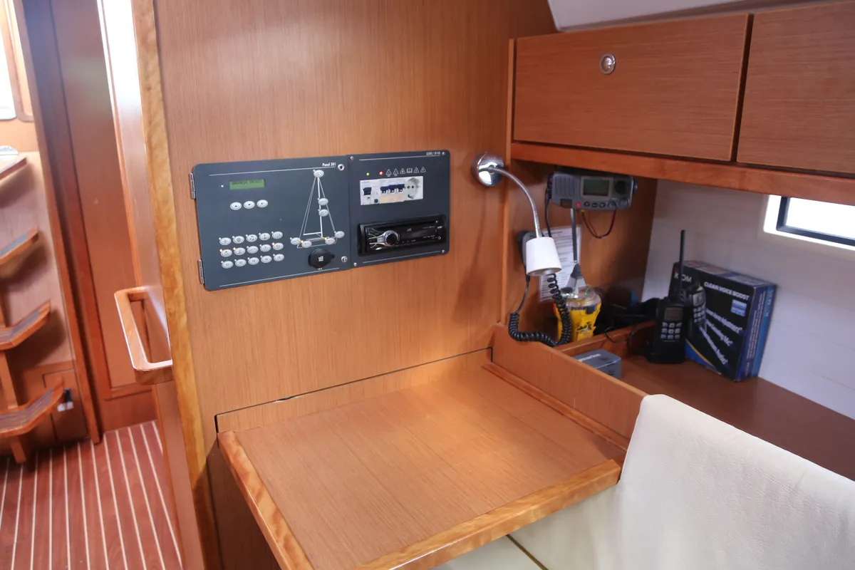 Leukothea, a Bavaria Cruiser 36 sailboat at Loutraki, Greece