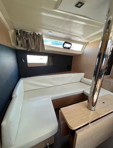Salon of Tikal II, a Beneteau Oceanis 41.1 sailboat at Municipal Unit of Lefkada, Greece