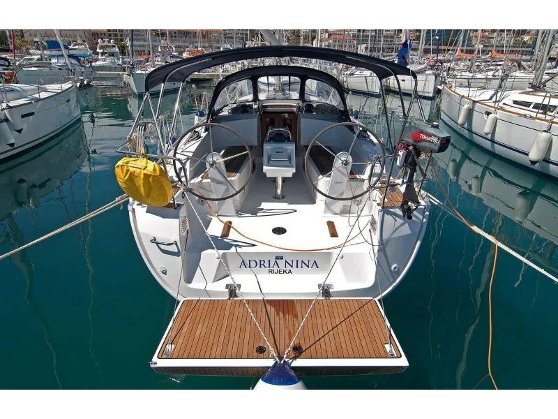 Exterior view of ADRIA NINA, a Bavaria Cruiser 37 sailboat at Split, Croatia