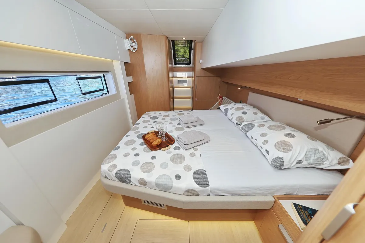Cabin on Voilà, a Bali 5.2 catamaran at Grad Kaštela, Croatia