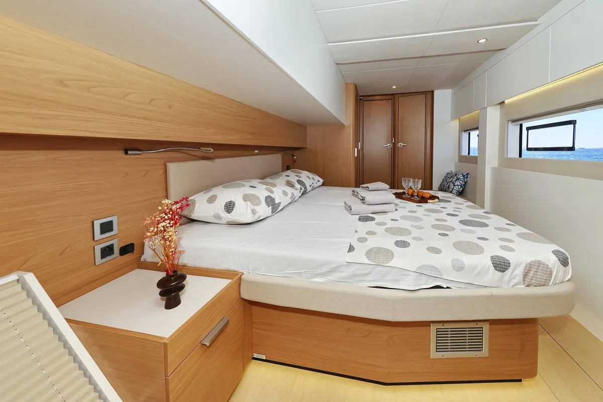 Cabin on Voilà, a Bali 5.2 catamaran at Grad Kaštela, Croatia