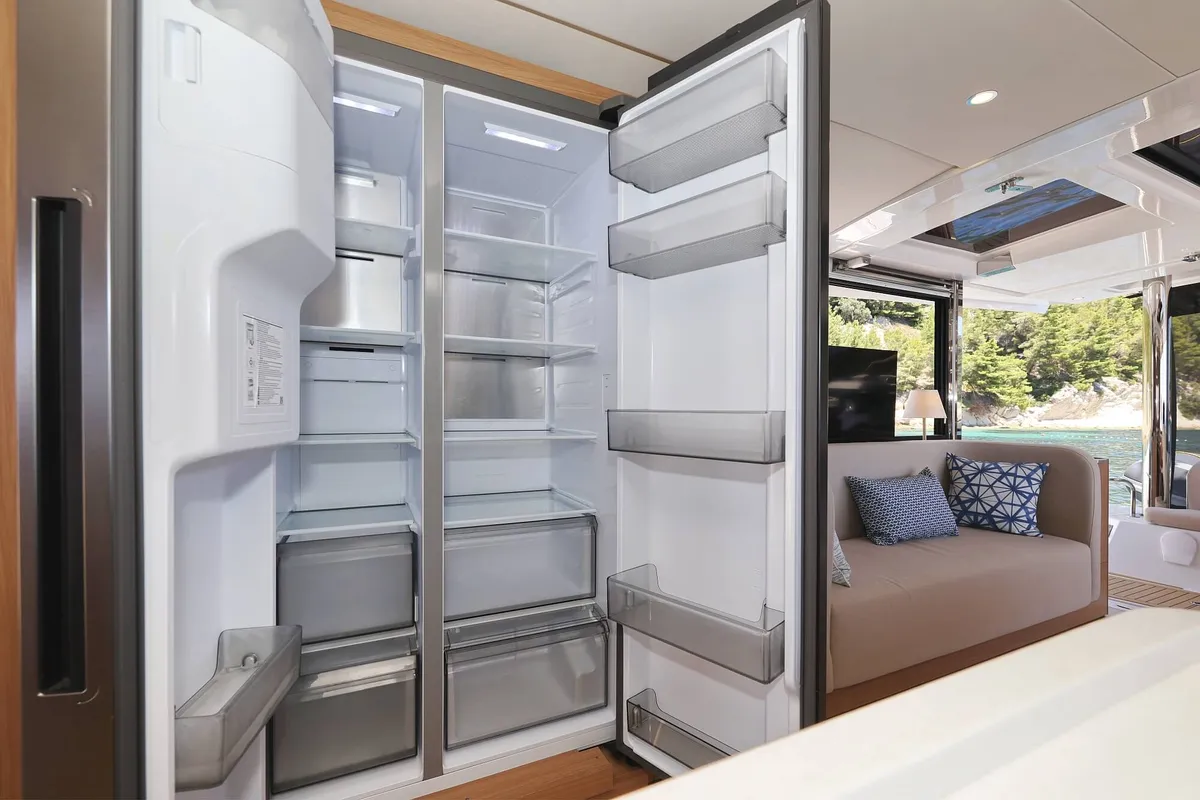 Galley of Voilà, a Bali 5.2 catamaran at Grad Kaštela, Croatia
