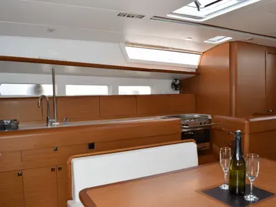 Galley of 4Fun, a Jeanneau Sun Odyssey 519 sailboat at Kaštela, Croatia