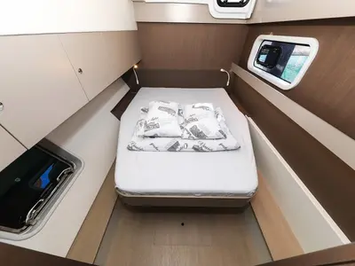 Cabin on Atos, a Bali Catspace catamaran at Grad Biograd na Moru, Croatia