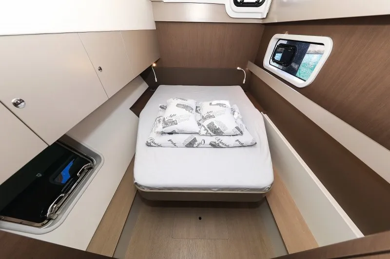 Cabin on Atos, a Bali Catspace catamaran at Grad Biograd na Moru, Croatia