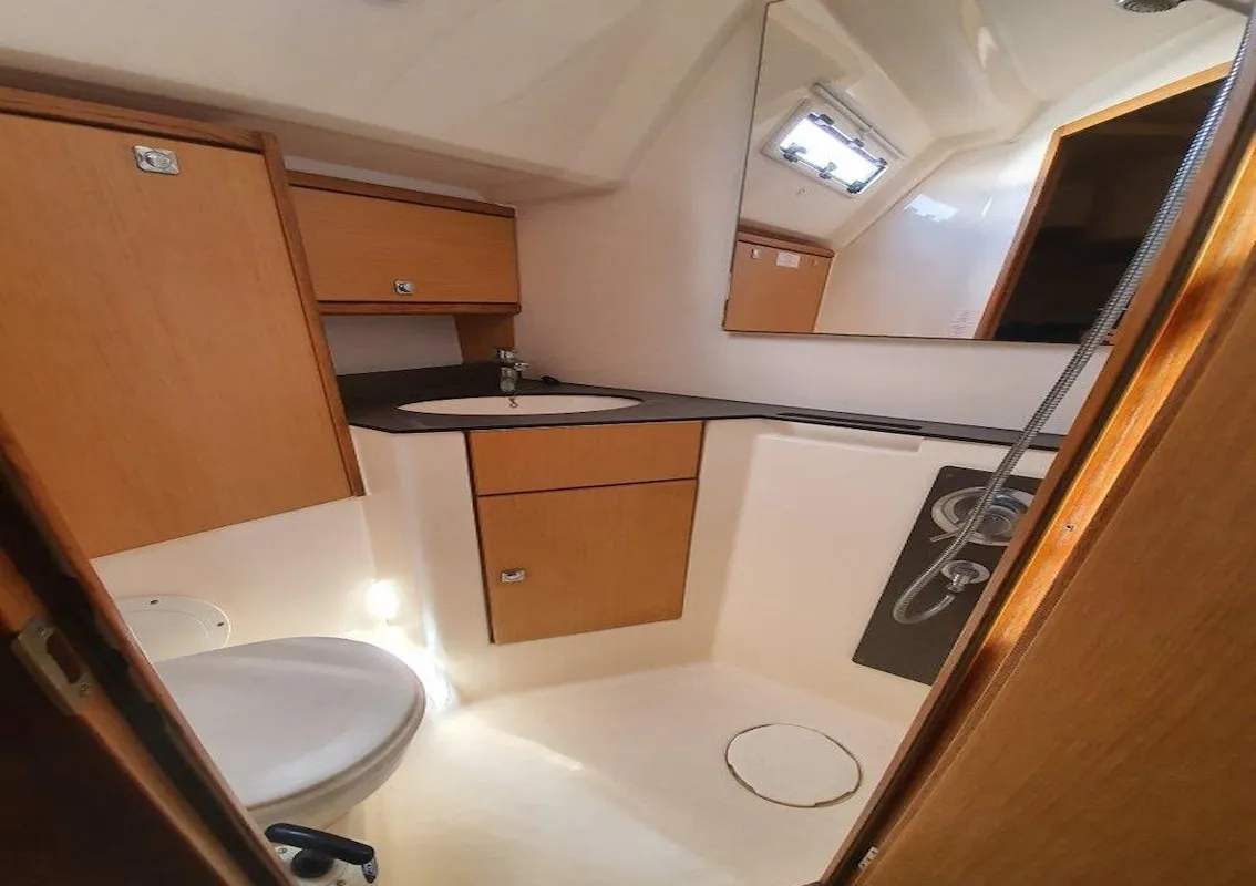 Head on Kingsman, a Bavaria Cruiser 46 sailboat at Mai Khao, Thailand