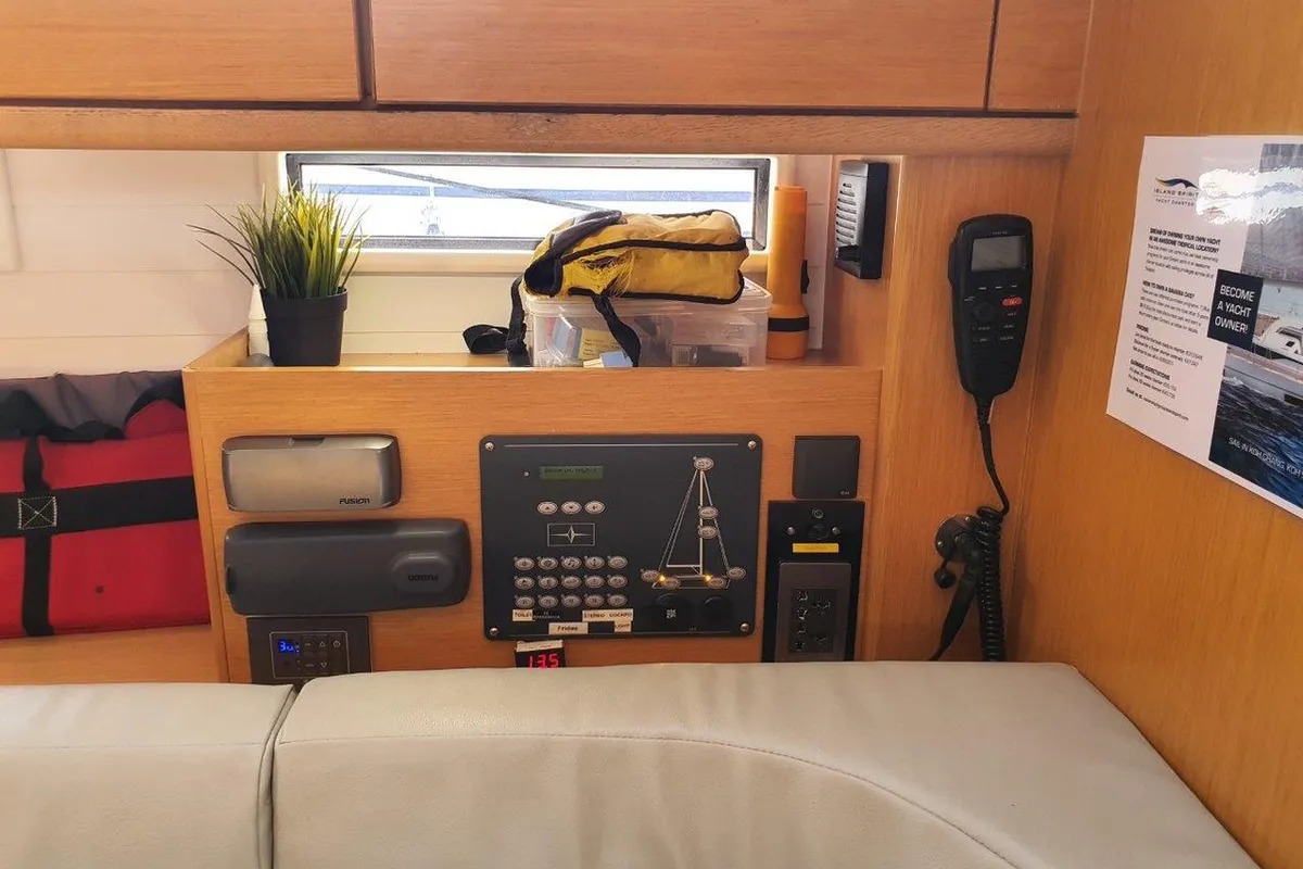 Kingsman, a Bavaria Cruiser 46 sailboat at Mai Khao, Thailand